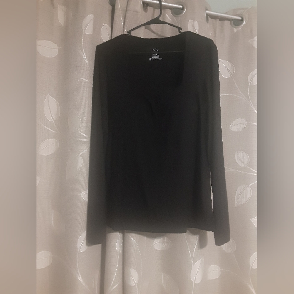 Klassy Network XXXL Black Square Neck Full Length Brami